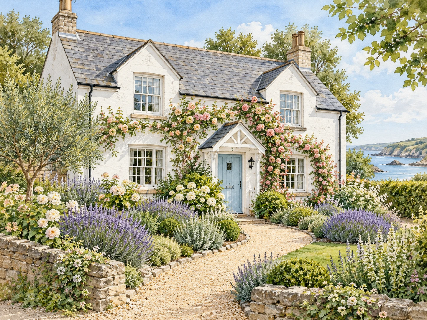 Coastal House Portrait - BySky studio example