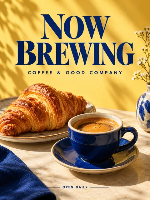 Coffee Shop Poster - BySky studio example